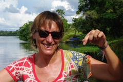Primera piranha del Llac Juma